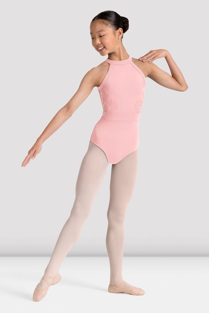 Girls Kiki Floral Halterneck Leotard - BLOCH US