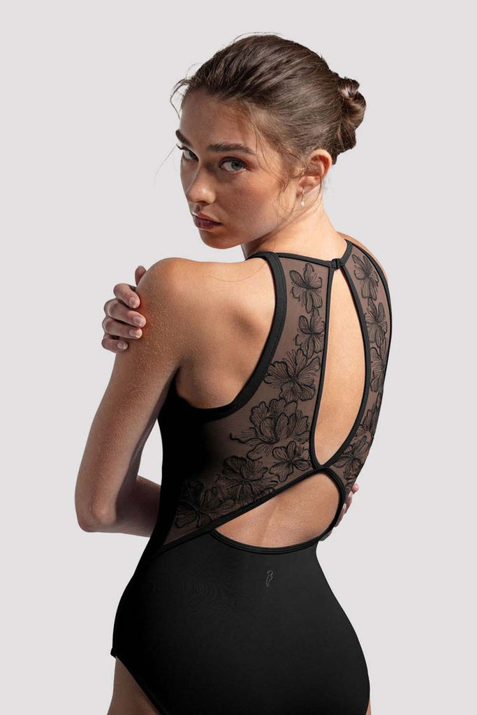 Ladies Iris Floral Halterneck Leotard - BLOCH US
