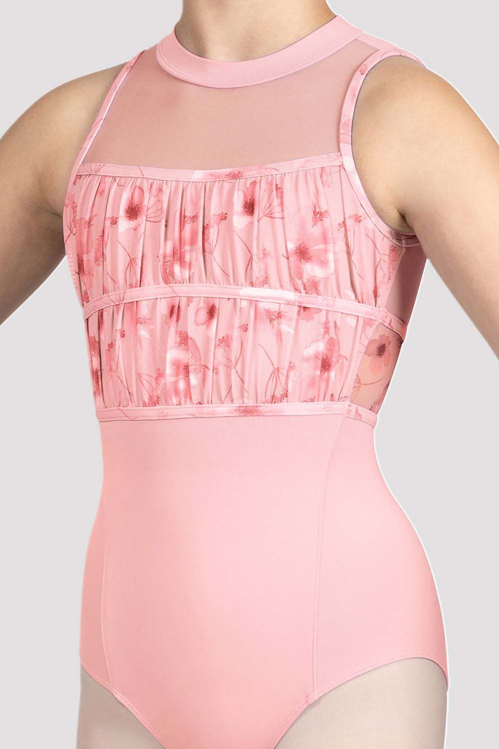 Girls Macie Floral Halterneck Leotard, Pink – BLOCH Dance US