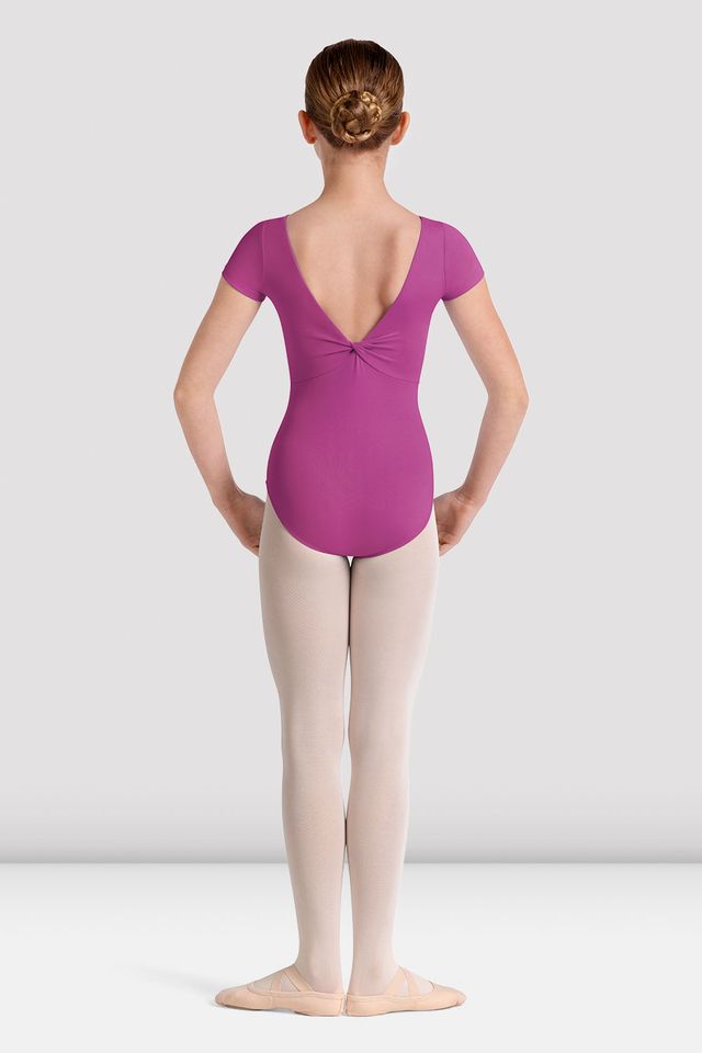 Girls Mirella Kaleidoscope Plain Boat Neck Leotard - BLOCH US