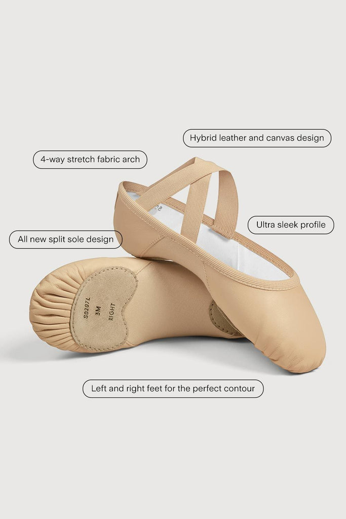 Ladies Enhance Leather Ballet Shoes - BLOCH US