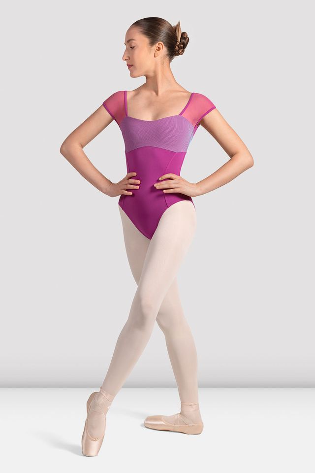 Ladies Mirella Zephyr Cap Sleeve Leotard - BLOCH US