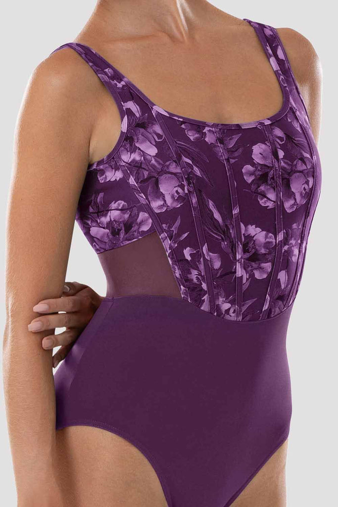 Ladies Abby Floral Tank Leotard - BLOCH US