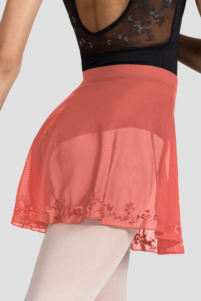 Ladies Hana Floral Mesh Skirt - BLOCH US