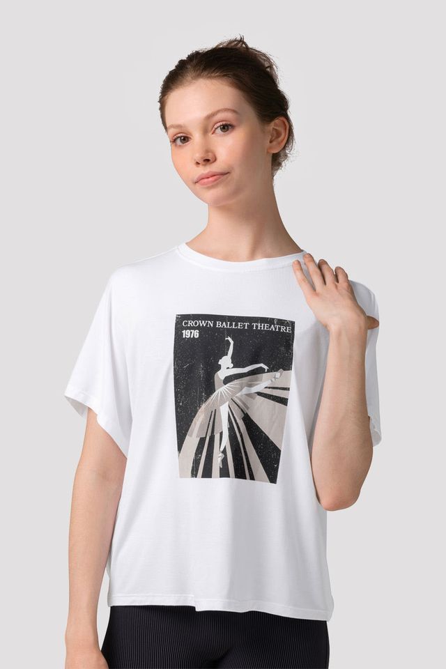 Ladies Mirella Zephyr Graphic Top - BLOCH US