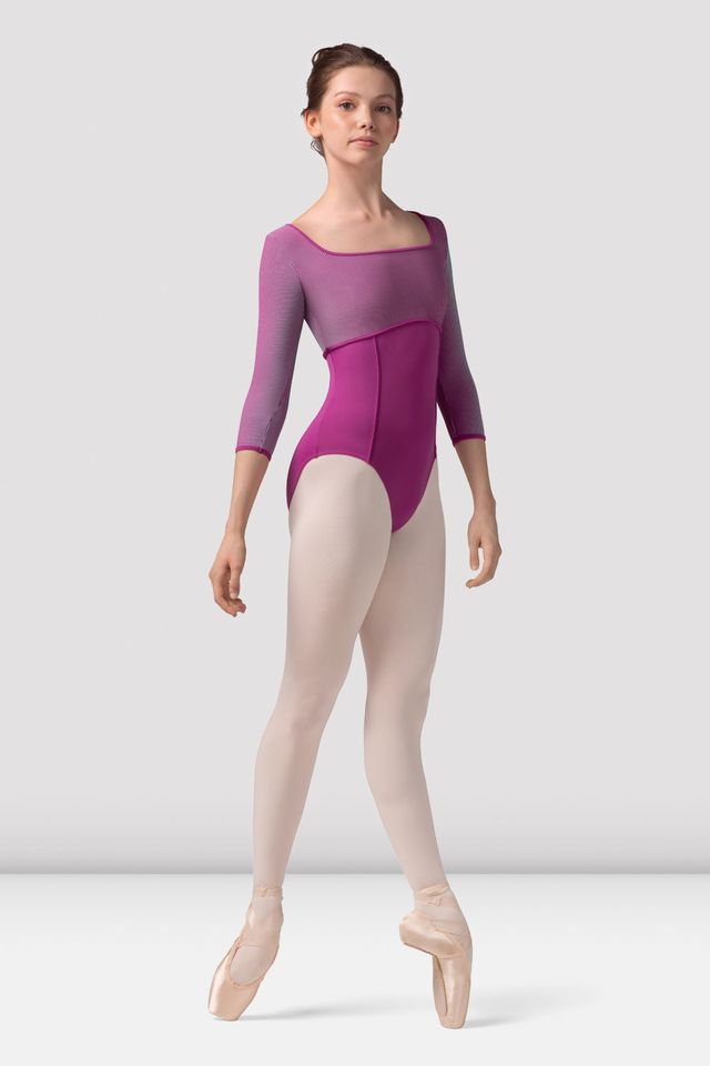 Ladies Mirella Zephyr 3/4 Sleeve Leotard - BLOCH US