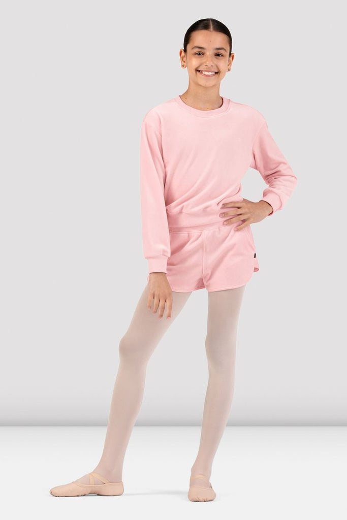 Girls Lily Velvet Crew Neck Jumper - BLOCH US