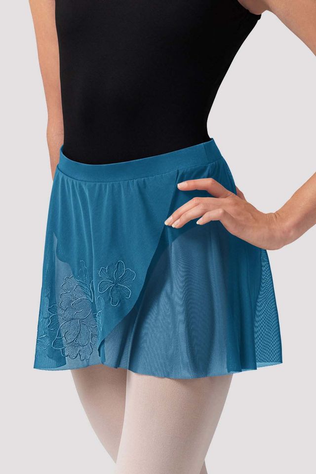 Ladies Zoe Floral Mesh Skirt - BLOCH US