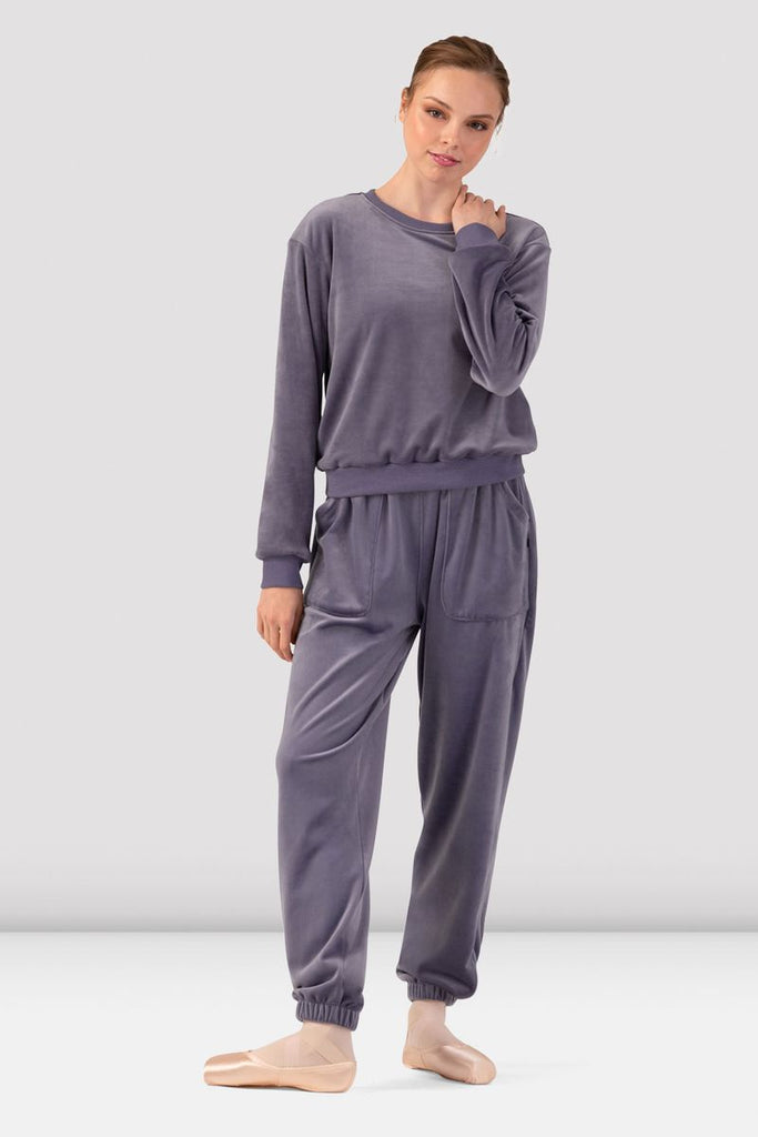 Ladies Caroline Velvet Crew Neck Jumper - BLOCH US