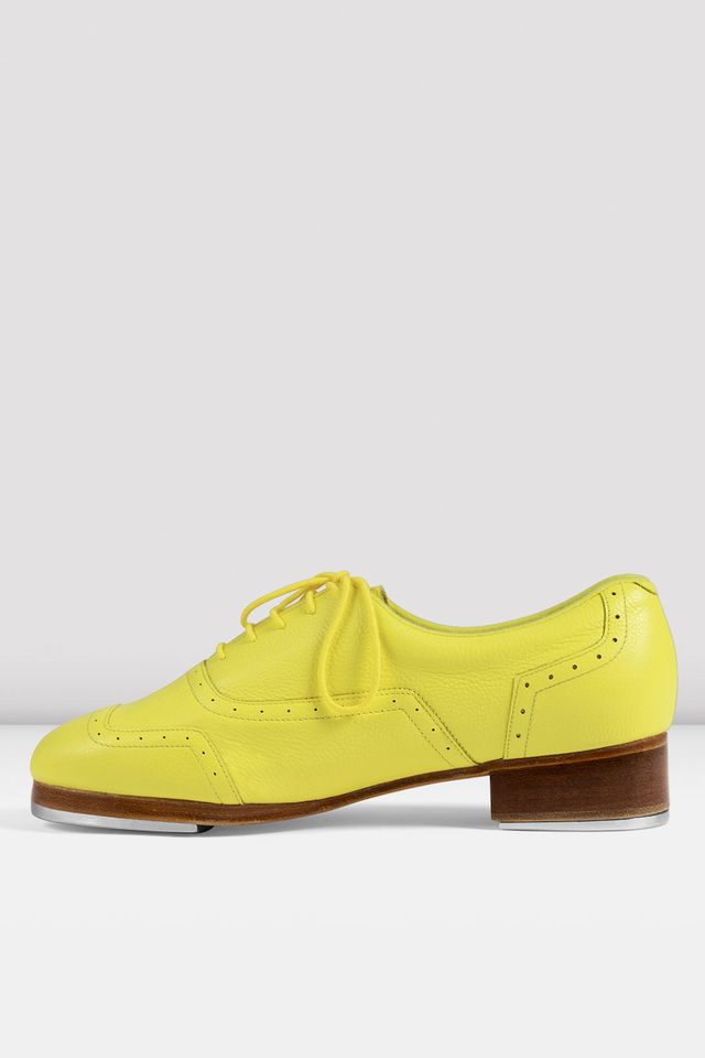 BLOCH Mens Jason Samuels Smith Pebble Leather Tap Shoes, Yellow Pebble Leather, Size: 10 BLOCH Mens Jason Samuels Smith Pebble Leather Tap Shoes, Yellow Pebble Leather, Size: 10