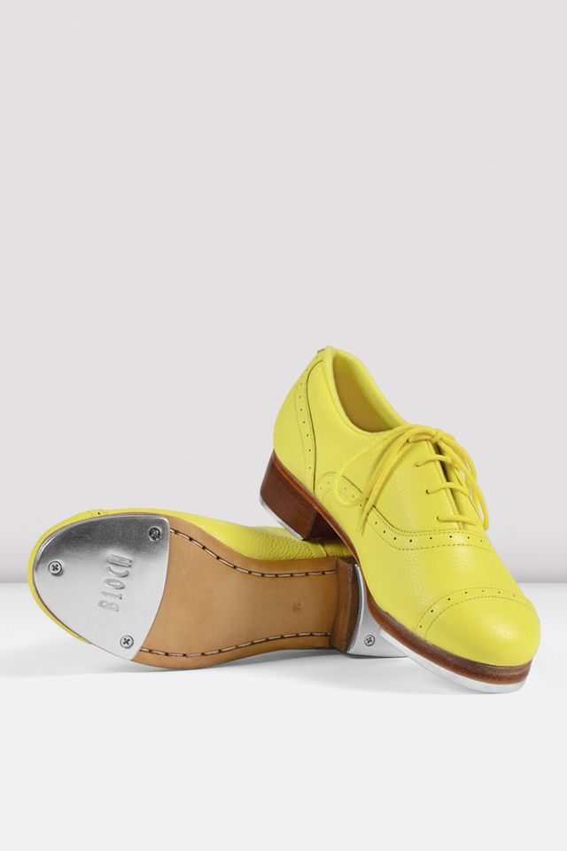 Ladies Jason Samuels Smith Pebble Leather Tap Shoes, Yellow BLOCH Dance US Ladies Jason Samuels Smith Pebble Leather Tap Shoes, Yellow BLOCH Dance US