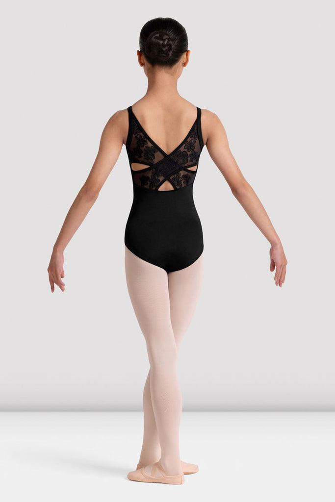 Girls Jazz Floral Cross Back Leotard - BLOCH US