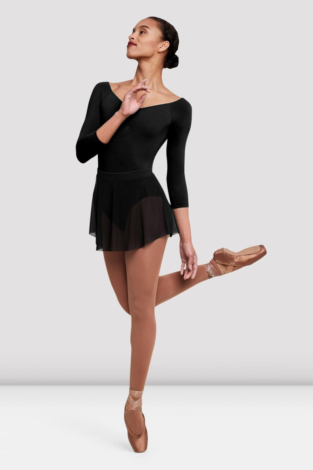 Ladies Jaye Mesh Skirt, Black – BLOCH Dance US - Main Image