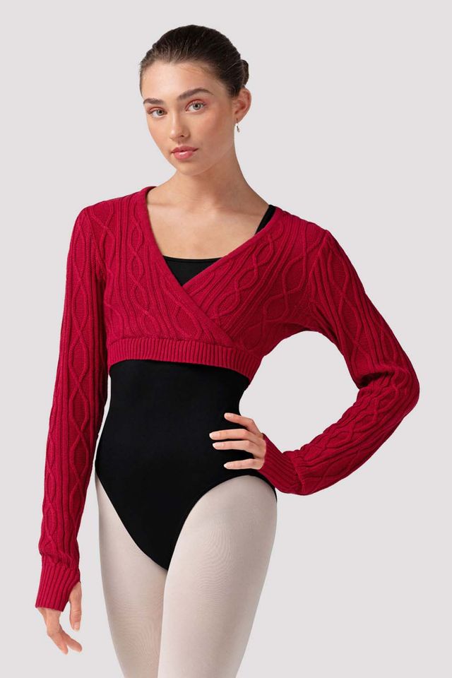 Ladies Atiyah Long Sleeve Wrap Top - BLOCH US