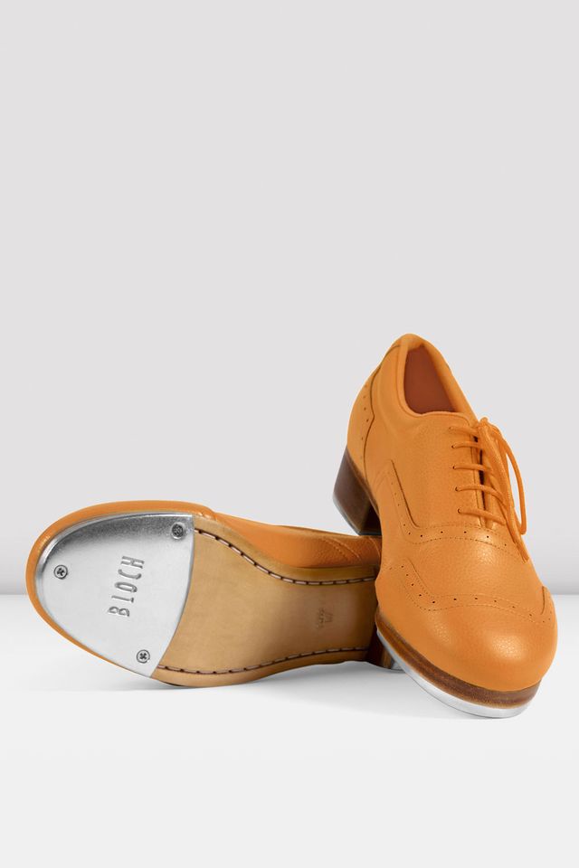 BLOCH Mens Jason Samuels Smith Pebble Leather Tap Shoes, Orange Pebble Leather, Size: 13 BLOCH Mens Jason Samuels Smith Pebble Leather Tap Shoes, Orange Pebble Leather, Size: 13