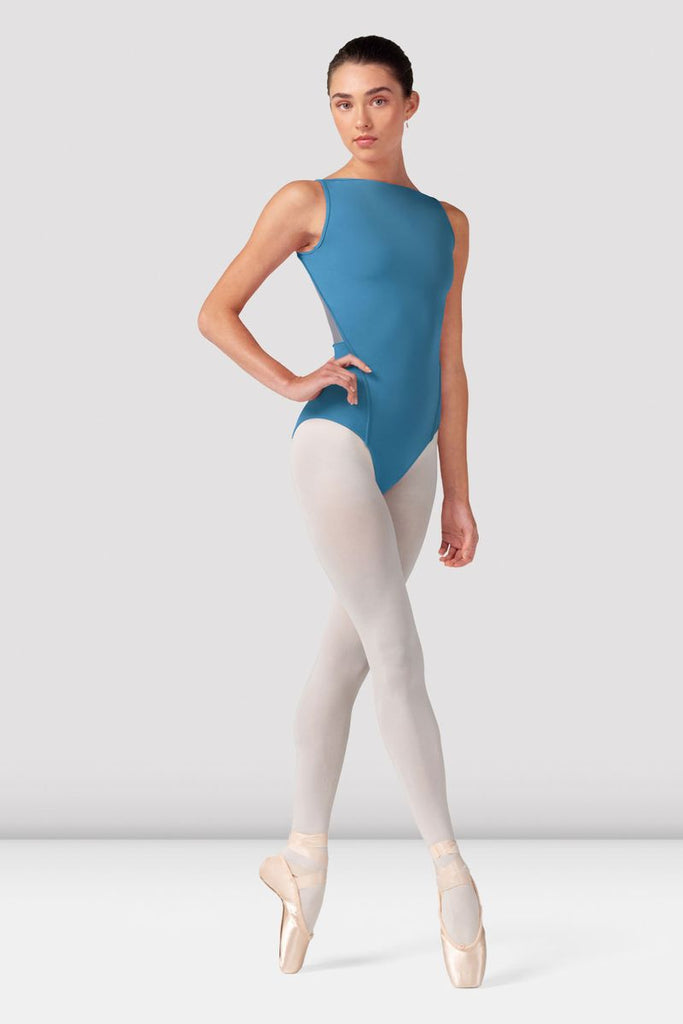 Ladies Emma Floral Boat Neck Leotard - BLOCH US