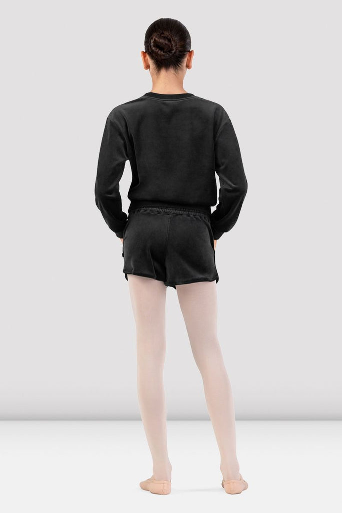 Girls Lily Velvet Crew Neck Jumper - BLOCH US