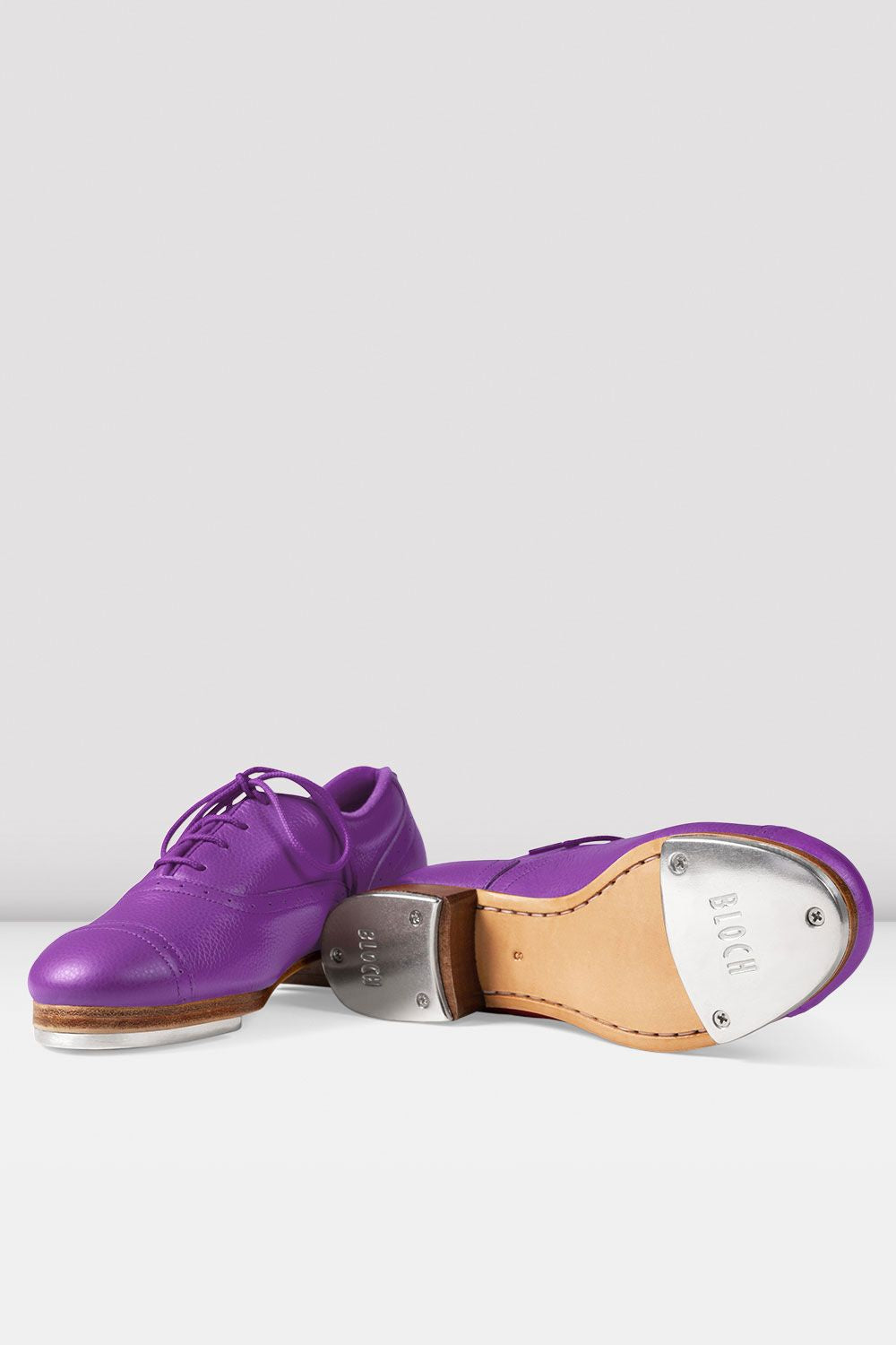 Ladies Jason Samuels Smith Pebble Leather Tap Shoes, Purple