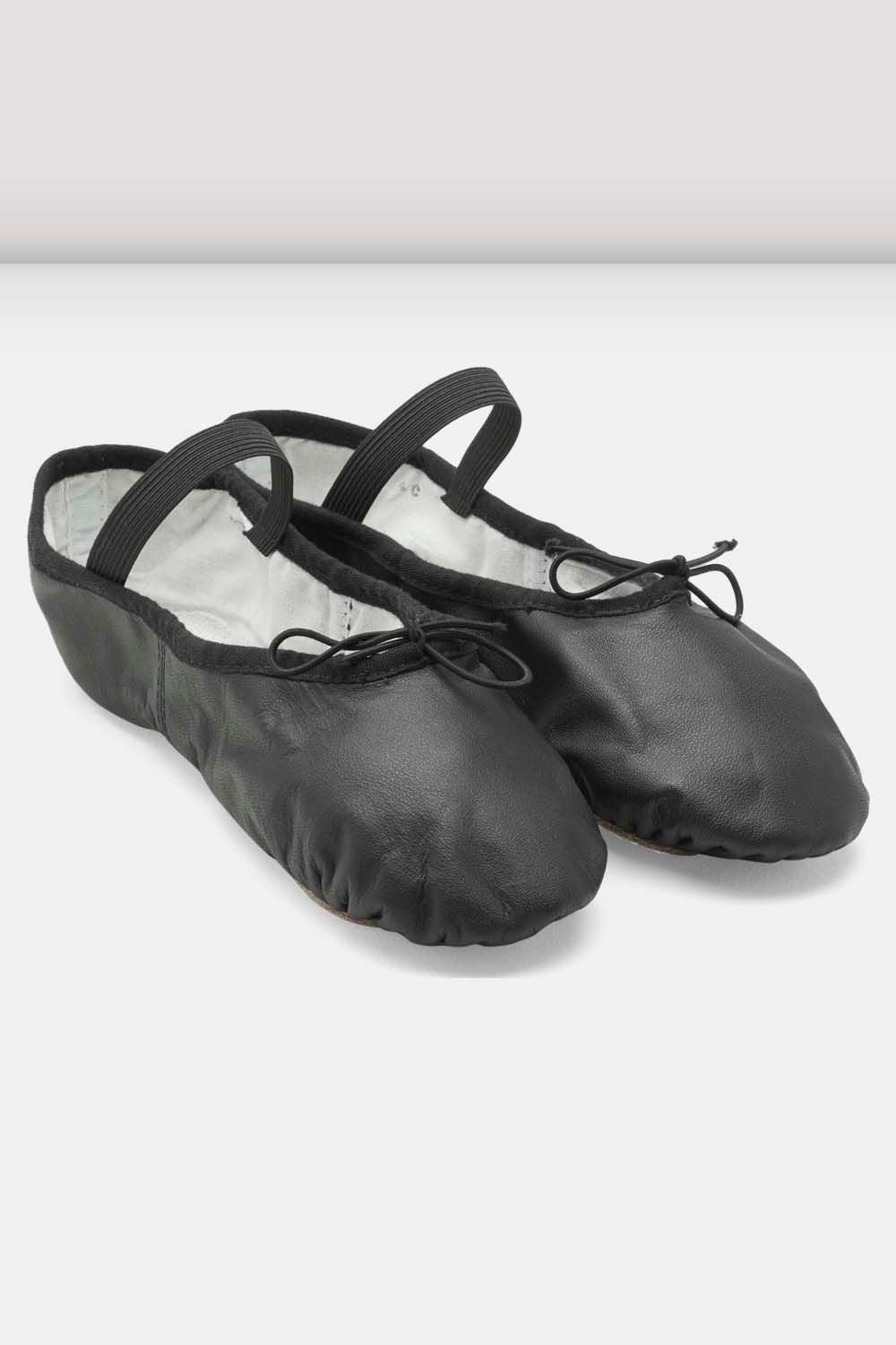 Ladies Dansoft Leather Ballet Shoes, Black â BLOCH Dance US