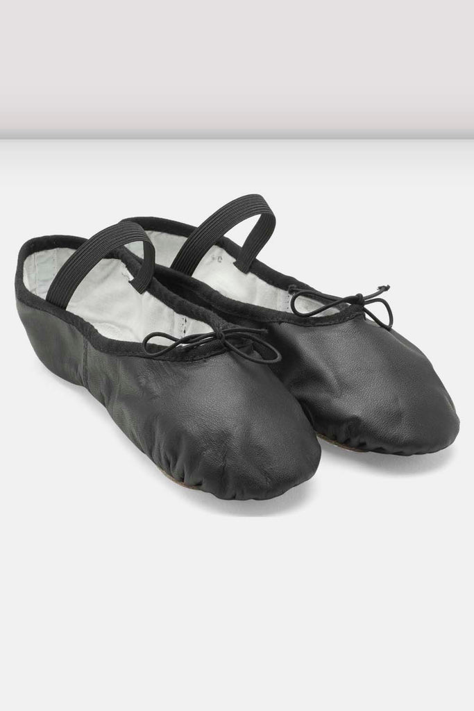 Ladies Dansoft Leather Ballet Shoes, Black â BLOCH Dance US
