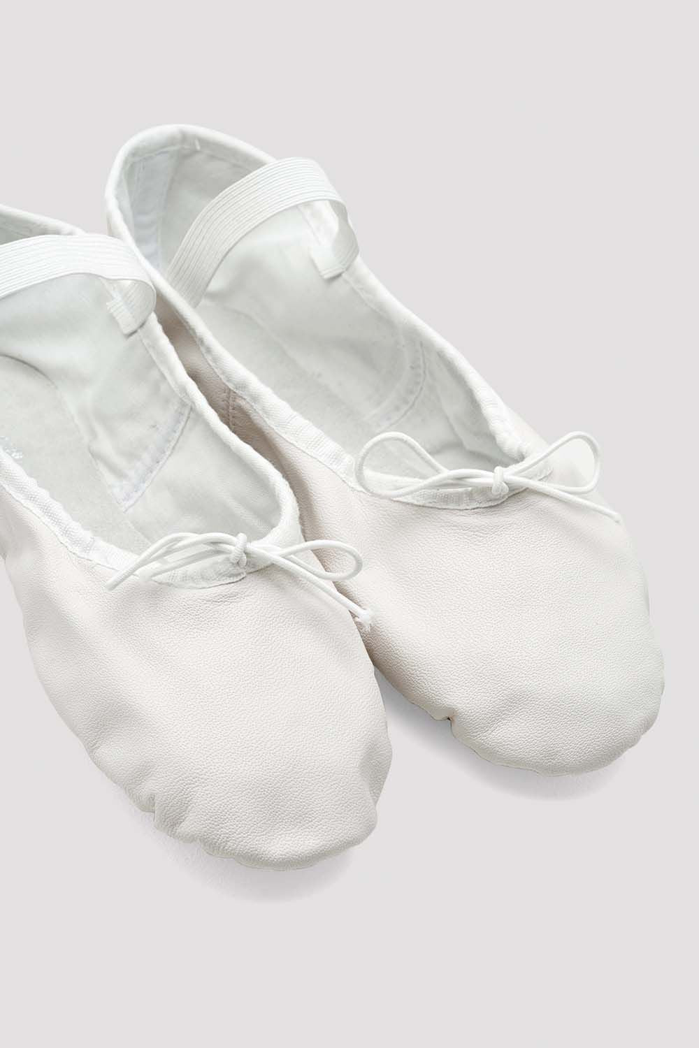 Ladies Dansoft Leather Ballet Shoes, White â BLOCH Dance US