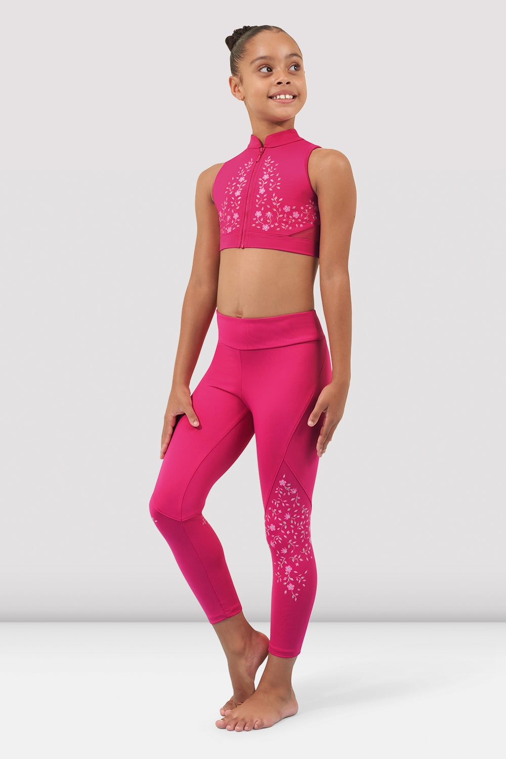 Sierra Dance high-rise cropped leggings in pink - The Upside