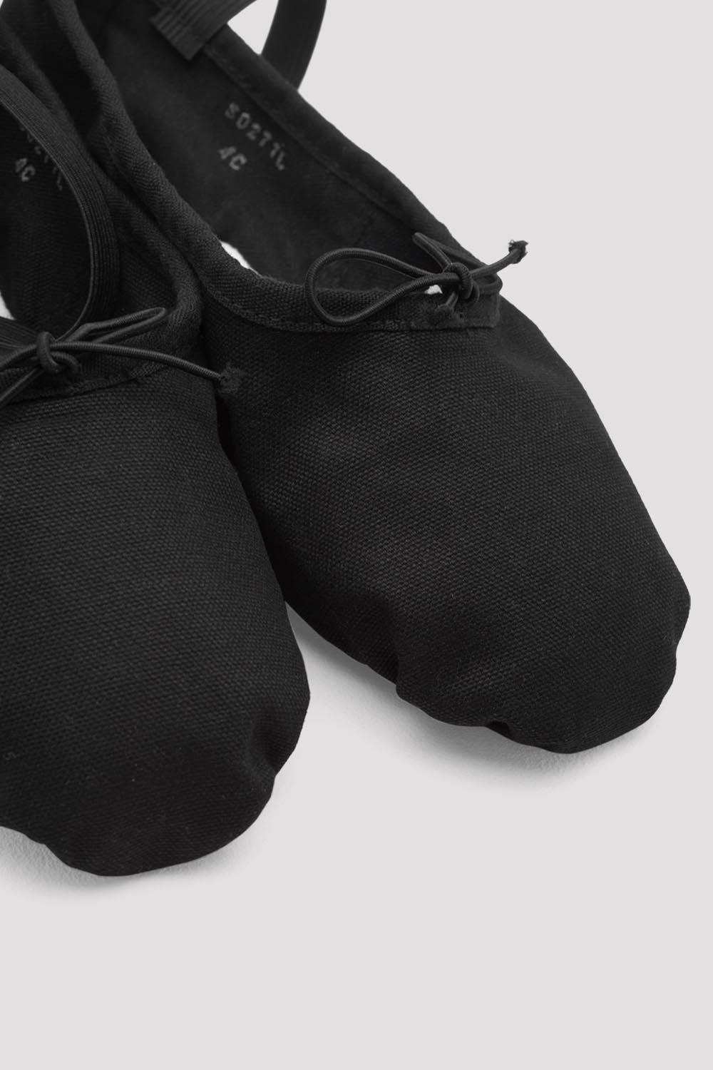 Ladies Pump Canvas Ballet Shoes, Black â BLOCH Dance US