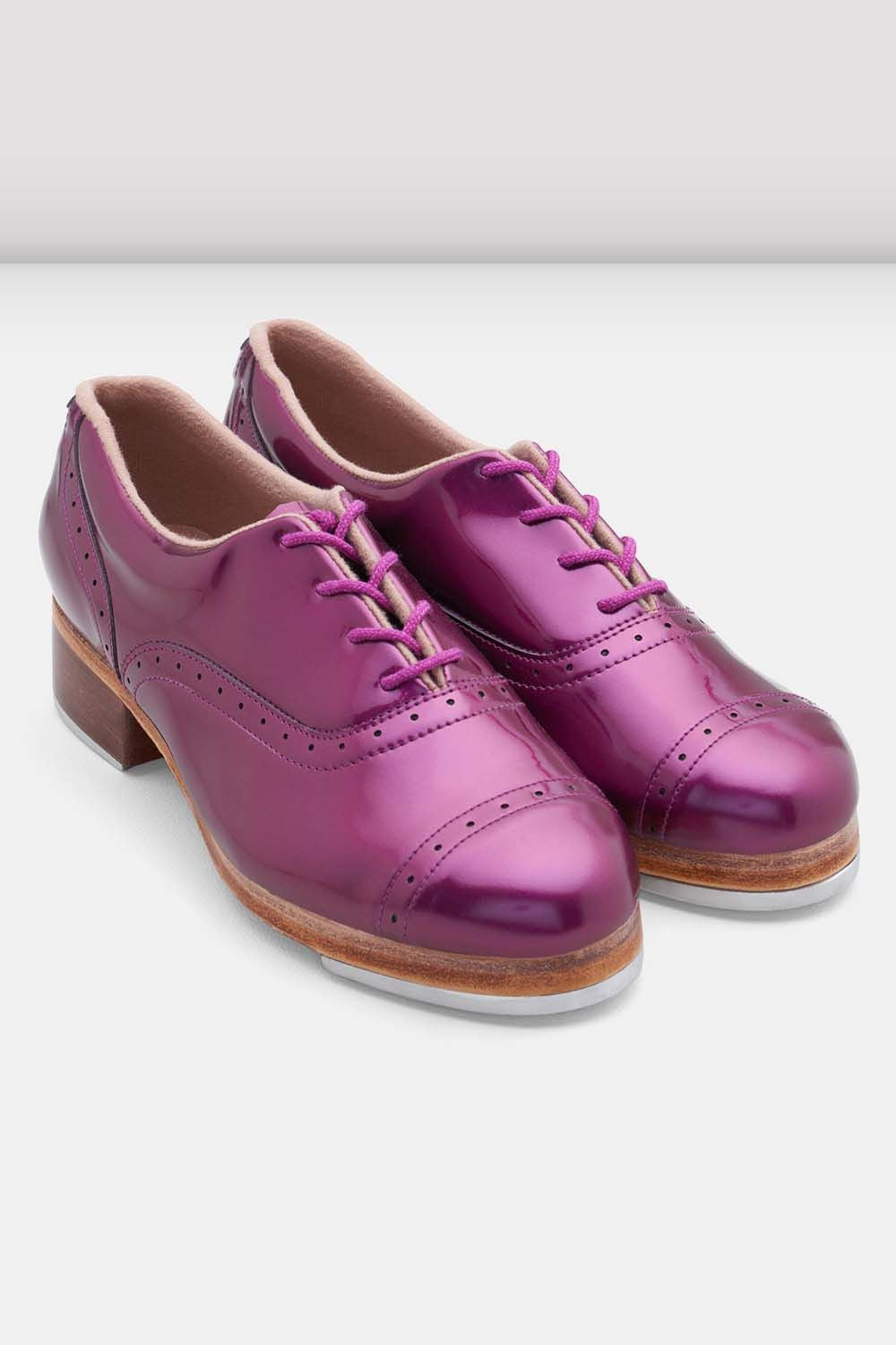 Ladies Jason Samuels Smith Tap Shoes, Purple Patent BLOCH Dance US