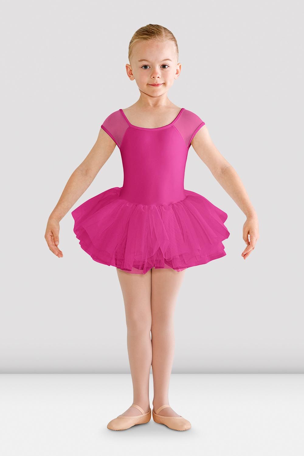 BLOCH Girls Hanami Tutu Leotard, Hot Pink, Size: 8-10 BLOCH Girls Hanami Tutu Leotard, Hot Pink, Size: 8-10