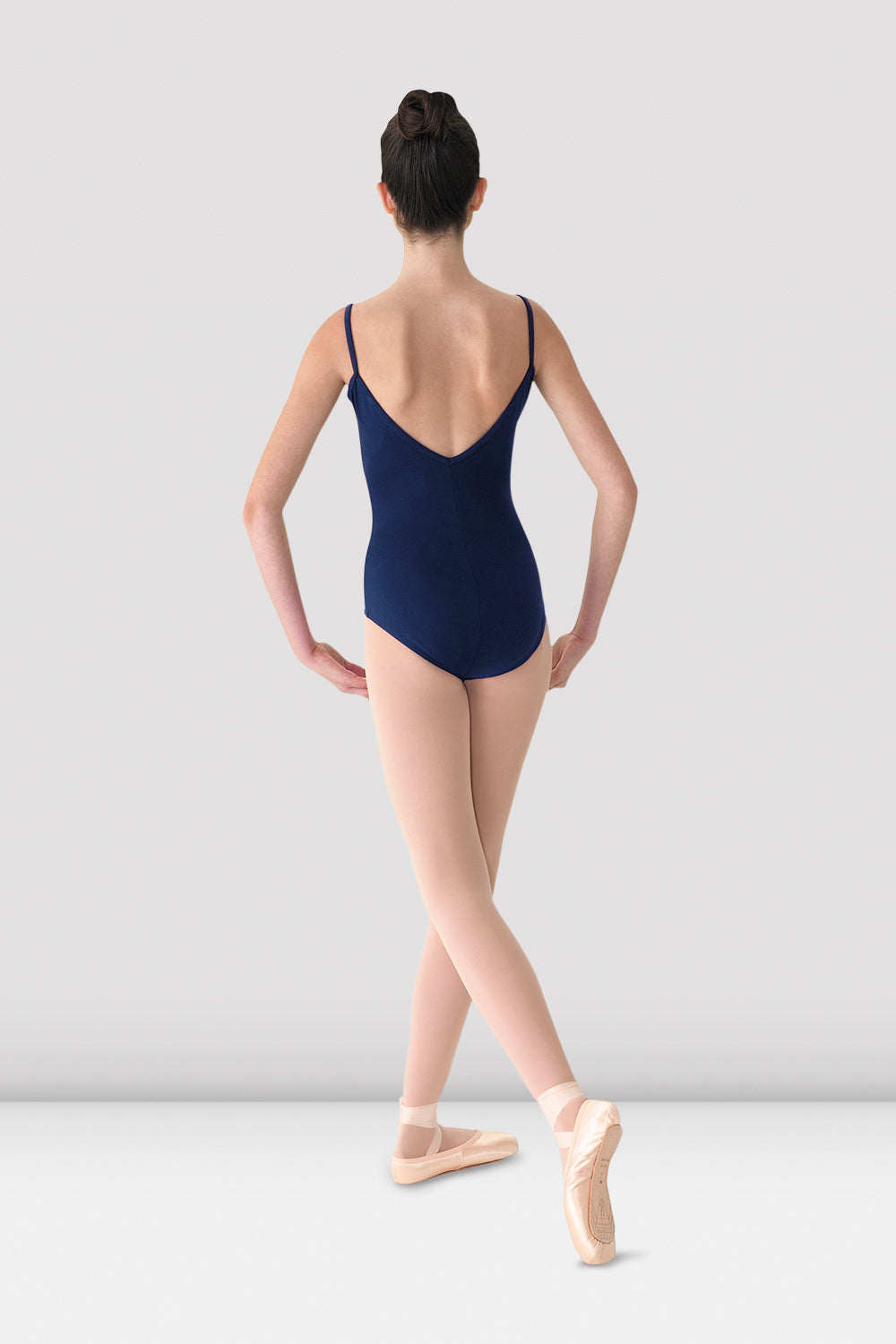 Women's Ballet Leotard Half Sleeve Scoop Back River Blue Barcelona 
