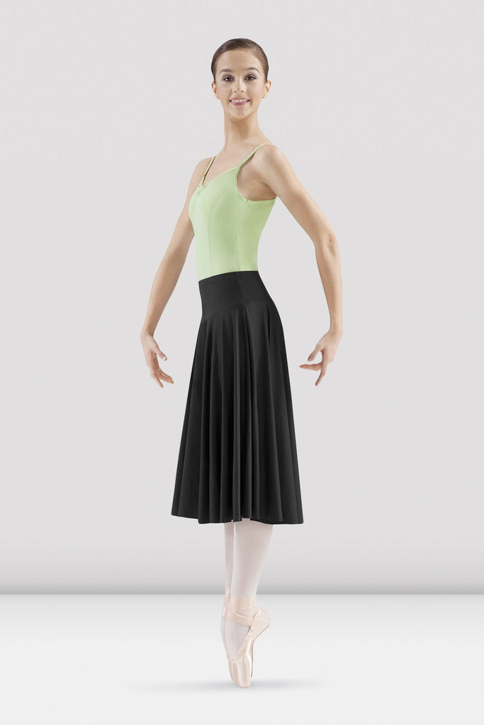 Stelle Women's Adult Pull-On Ballet Wrap Dance Skirt,Irregular Short  Elastic Waistband Sheer Chiffon Dance Over Scarf for Leotards,Black 