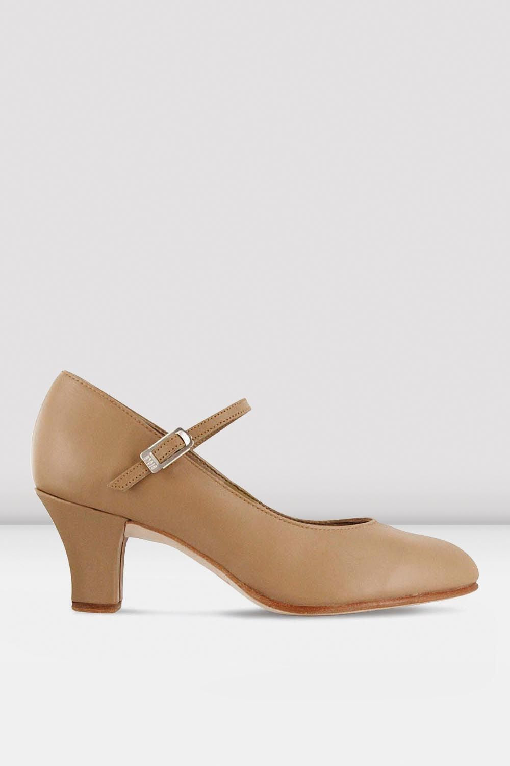 Bloch Ladies Cabaret Character Shoes, Tan Leather, Size: 6 Bloch Ladies Cabaret Character Shoes, Tan Leather, Size: 6