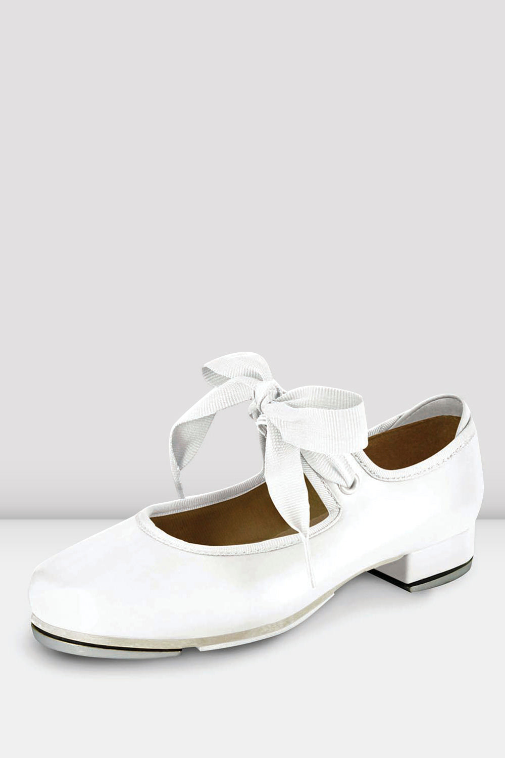 BLOCH Childrens Annie Tyette Tap Shoes, White Synthetic Leather BLOCH Childrens Annie Tyette Tap Shoes, White Synthetic Leather