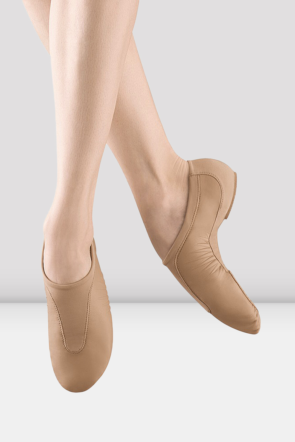 Ladies Pulse Leather Jazz Shoes Tan BLOCH Dance US