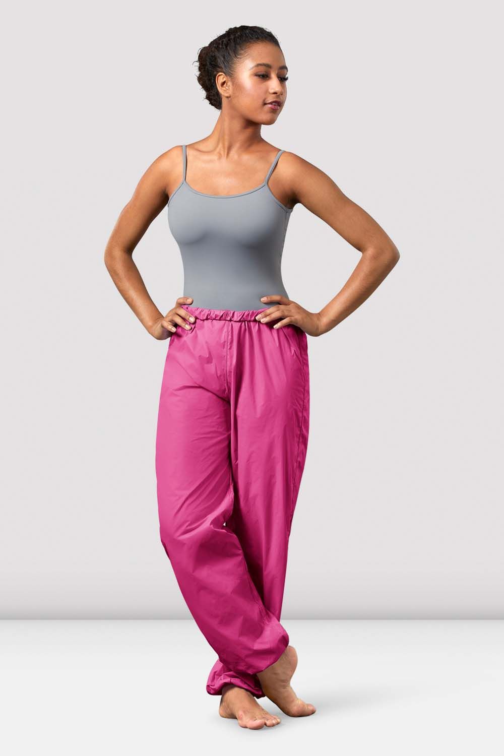  Pink Dance Pants Ripstop Ballet Warm Up Perspiration  Trousers For Women
