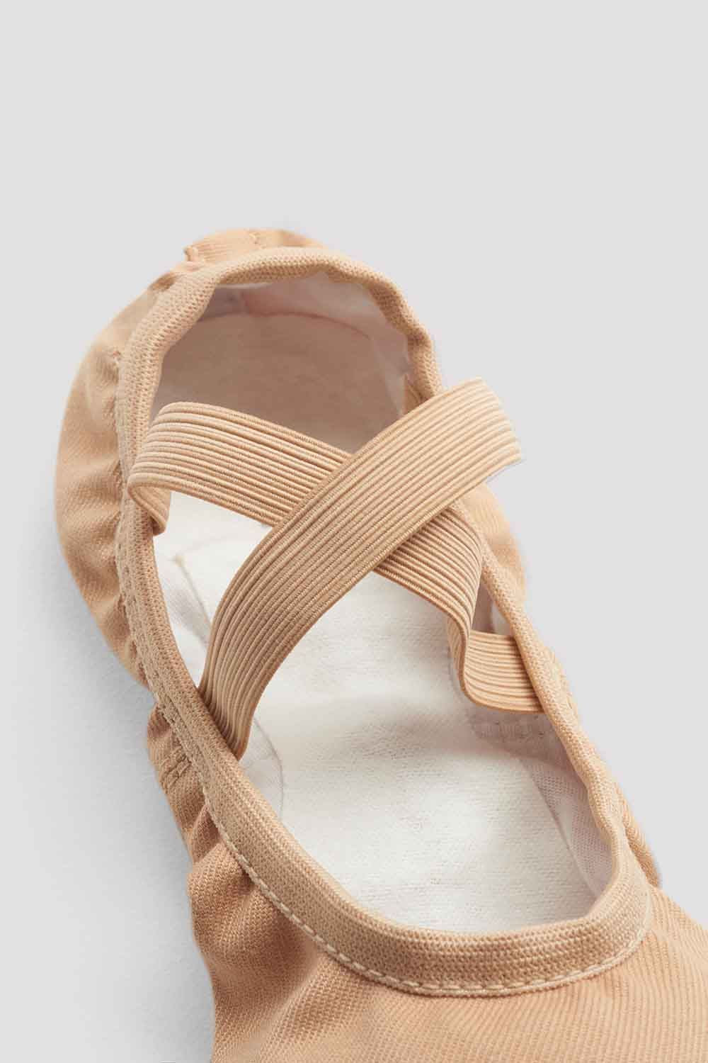 Bloch Dance Performa Scarpe Da Ballo Donna - Tela Elasticizzata, Suola Divisa, Colore Cocoa, Taglia 5.5 D US