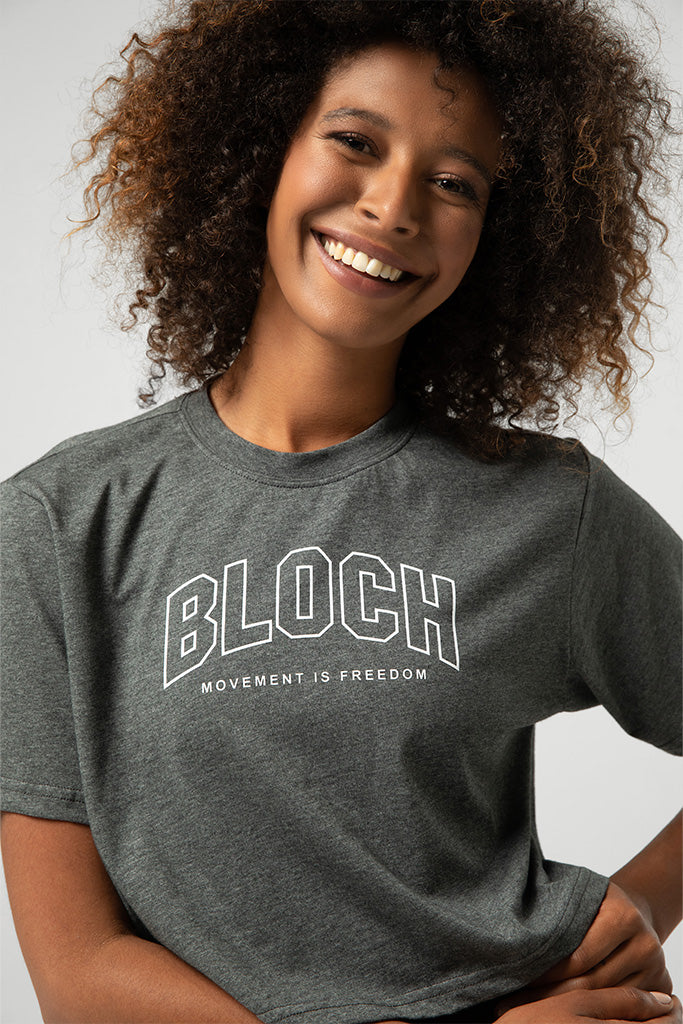 Ladies Heritage Bloch Print Crop Tee - BLOCH US