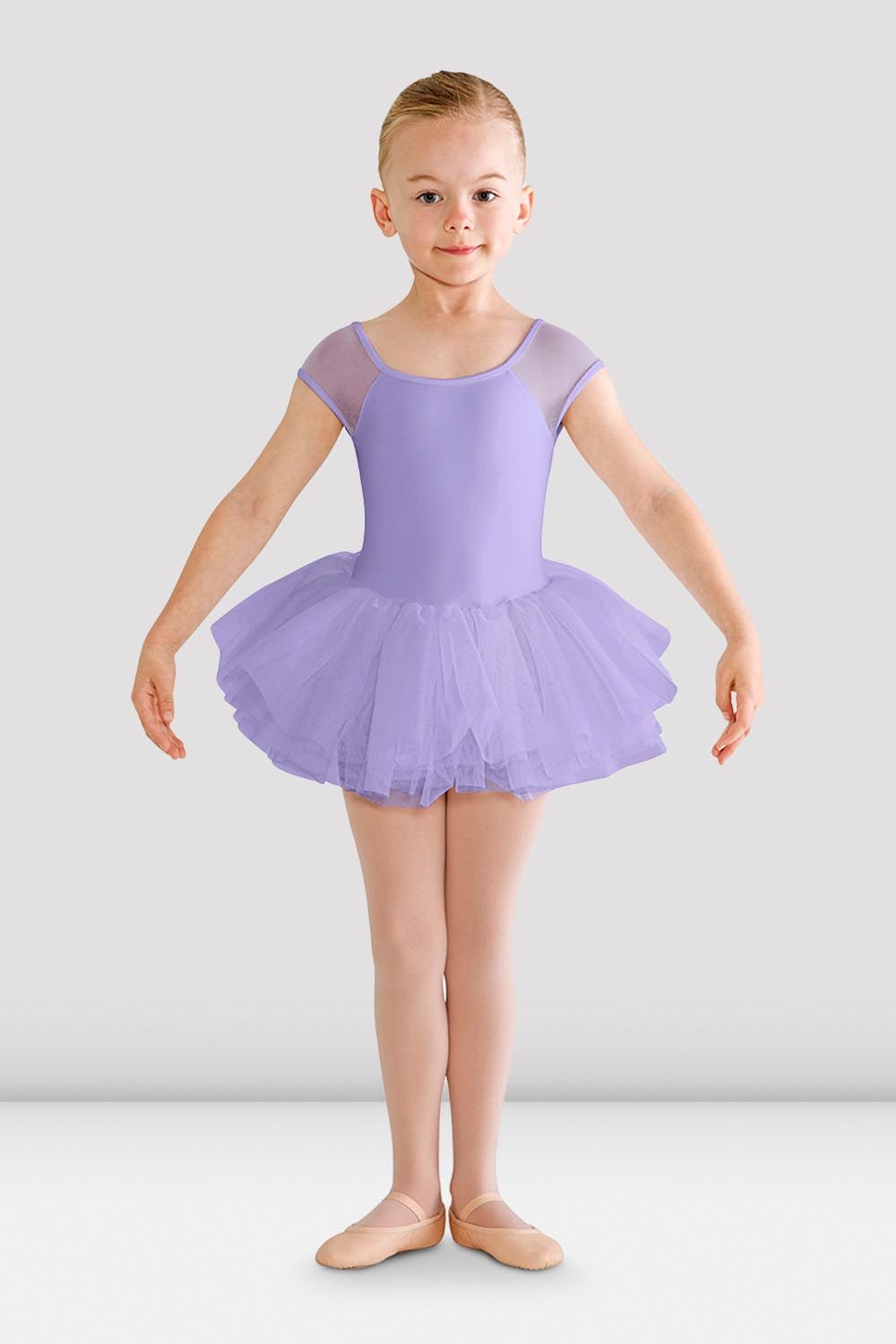 BLOCH Girls Hanami Tutu Leotard, Lilac, Size: 8-10