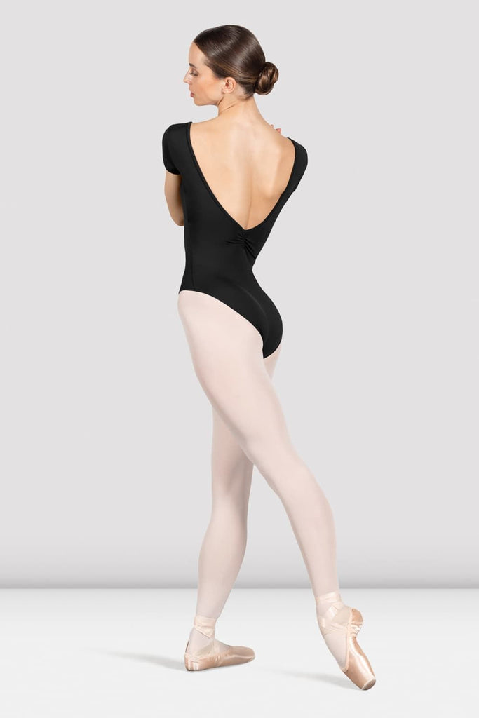 Classic lady or girl ballet dance black leotard (RAD style mid