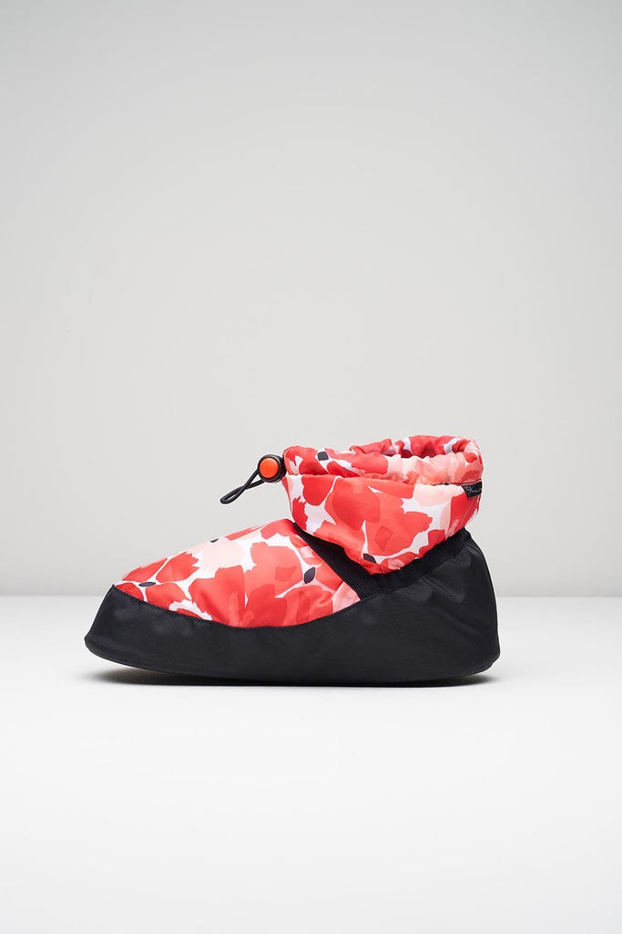 Adult Hibiscus Print Ankle Warm Up Booties - BLOCH US