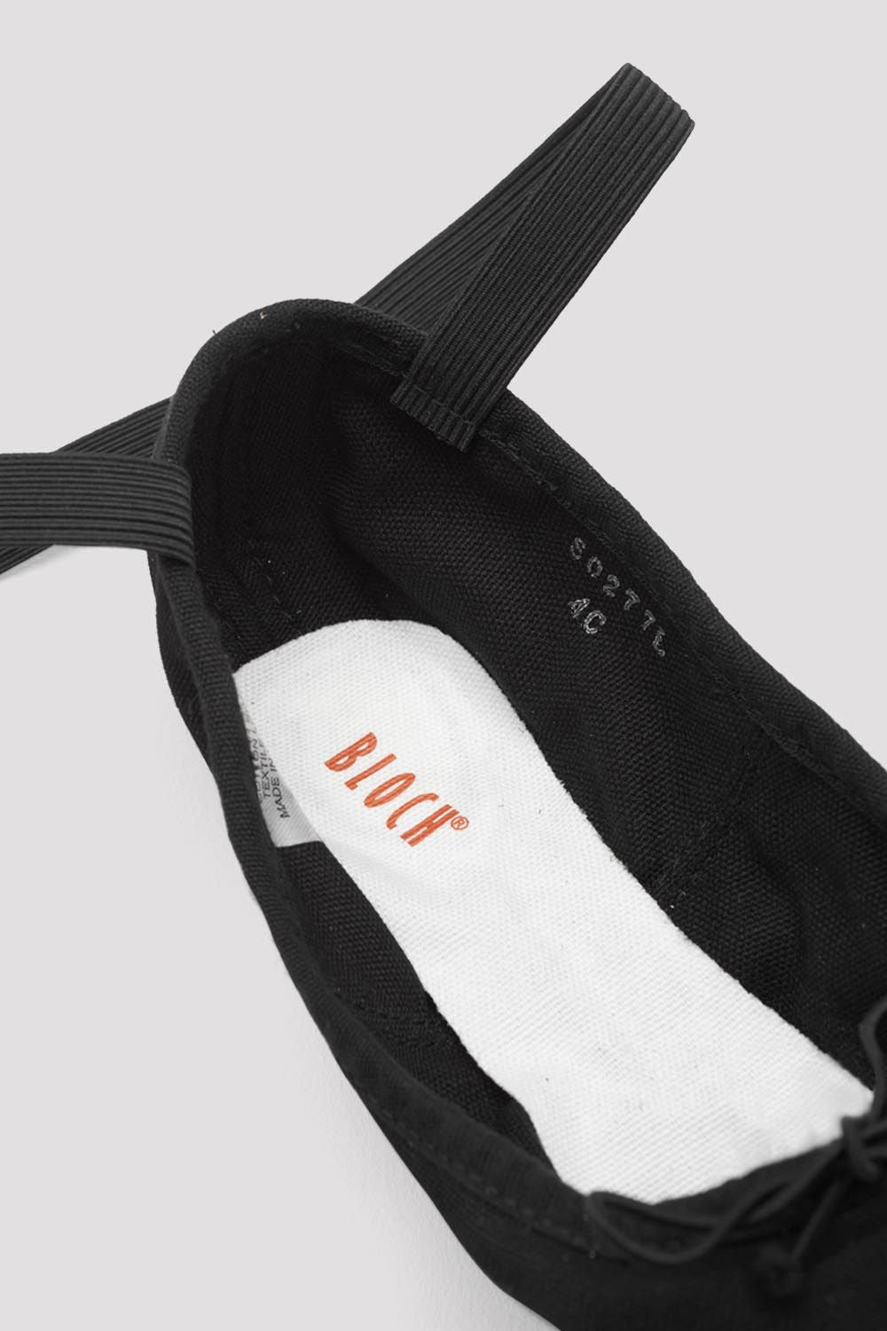 Ladies Pump Canvas Ballet Shoes, Black â BLOCH Dance US