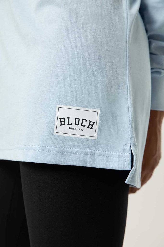 Ladies Bloch Print Oversized Long Sleeve Tee - BLOCH US