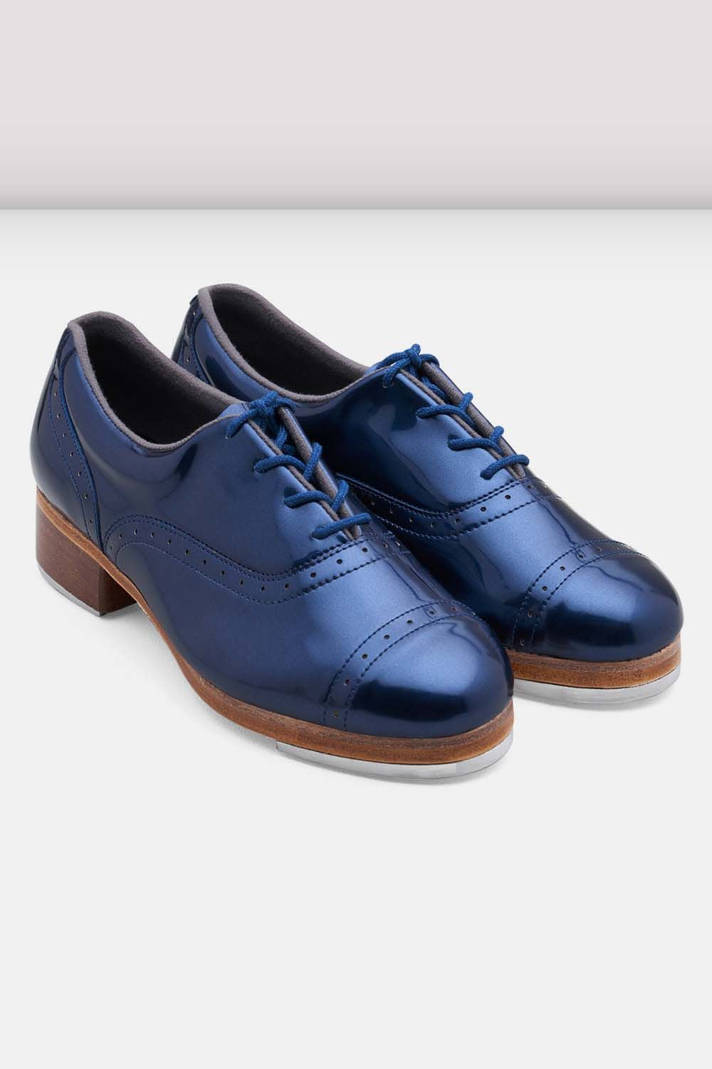 Ladies Jason Samuels Smith Tap Shoes, Navy Patent BLOCH Dance US